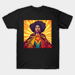 African Queen, Afro Superhero, Female Warrior, Black History T-Shirt